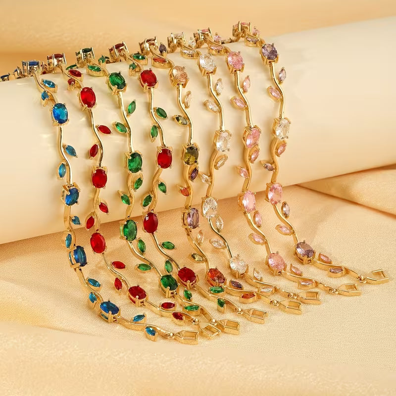 “Tulipan con circones” Pulsera exclusiva + box de regalo