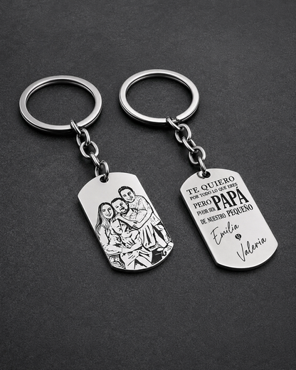 "Mi Héroe” Accesorios Personalizados Para Papá + Box de Regalo