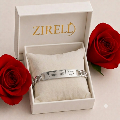 "Mi tesoro” Pulsera Personalizada Para Papá + Box de Regalo