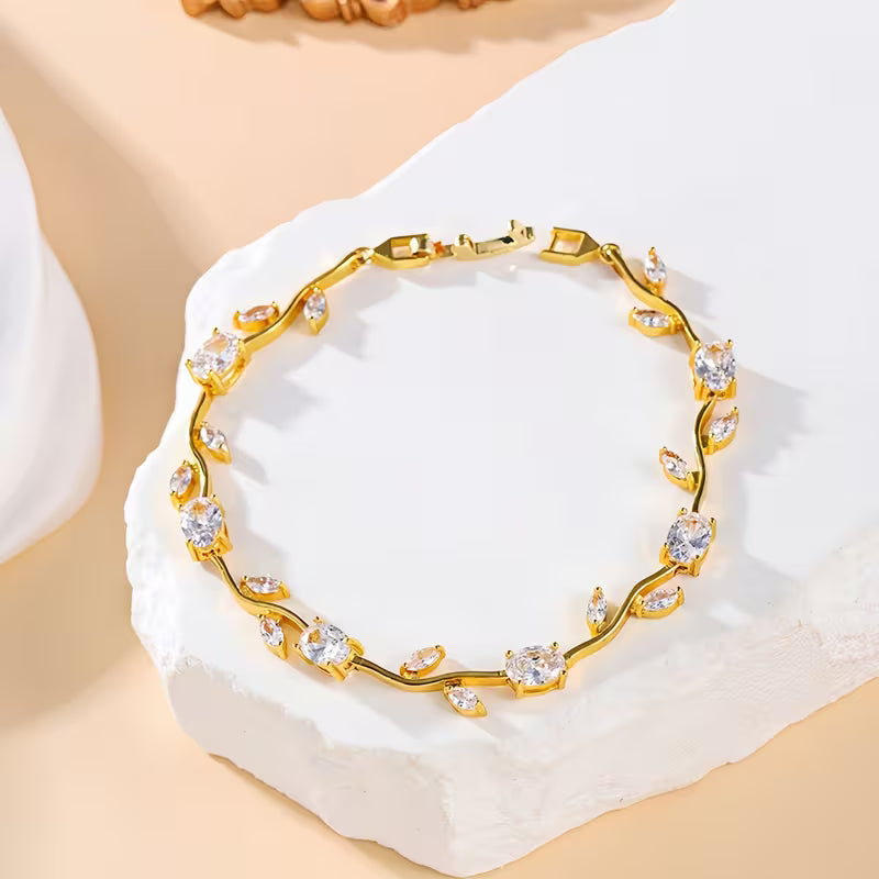 “Tulipan con circones” Pulsera exclusiva + box de regalo